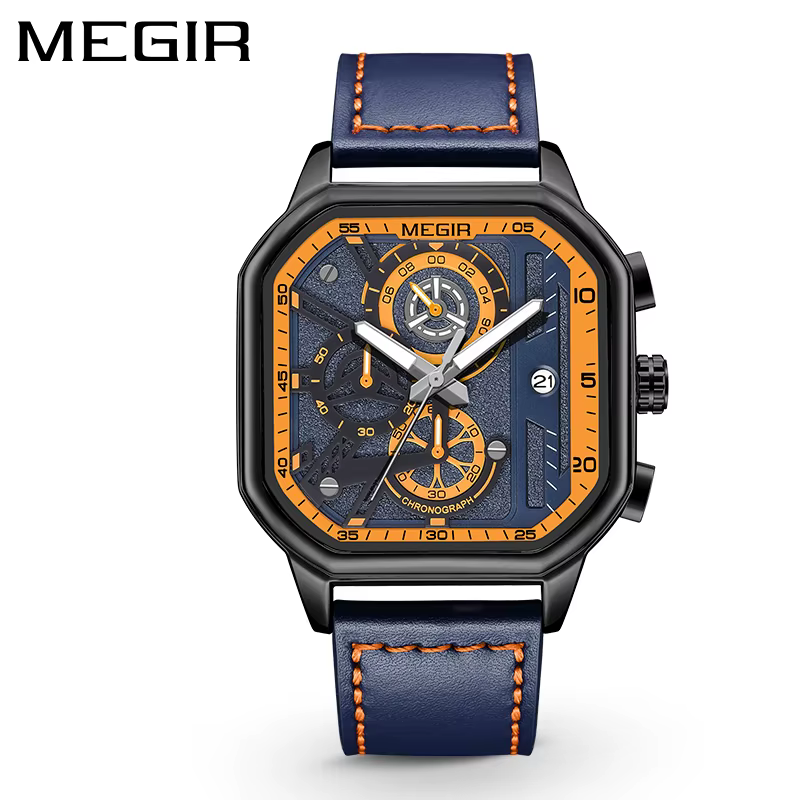 Hda6349bfba5242bca77992fee1f38a3aA ساعت مچی مردانه MEGIR مدل 8106